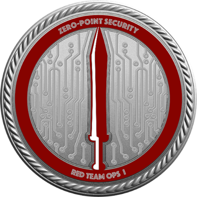 ZeroPoint red team operator v1 badge